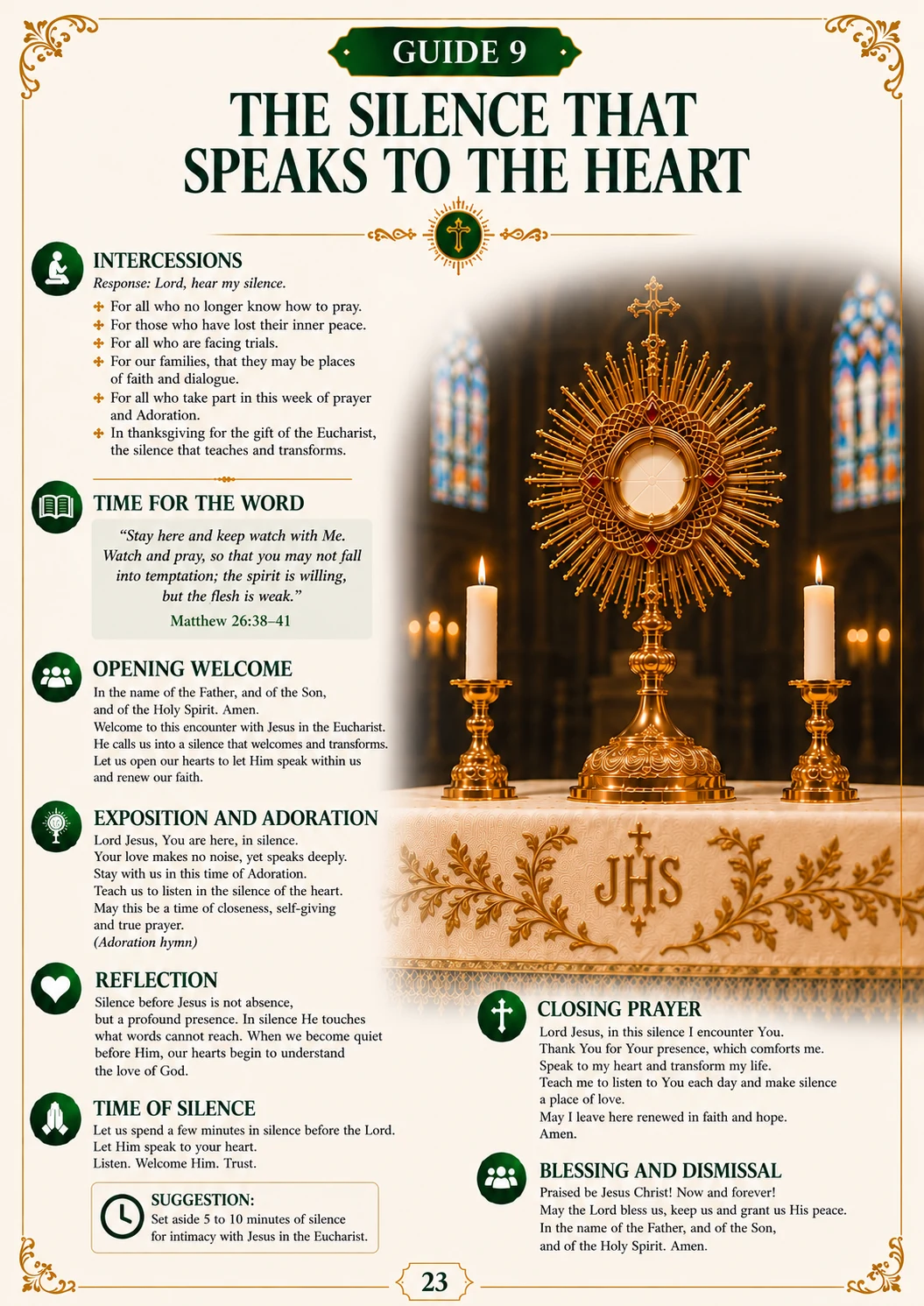 Localized Eucharistic Adoration resource