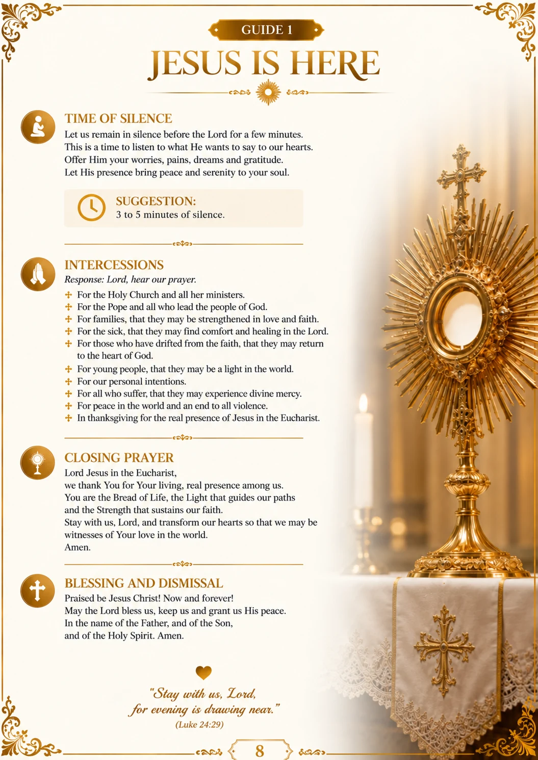 Localized Eucharistic Adoration resource