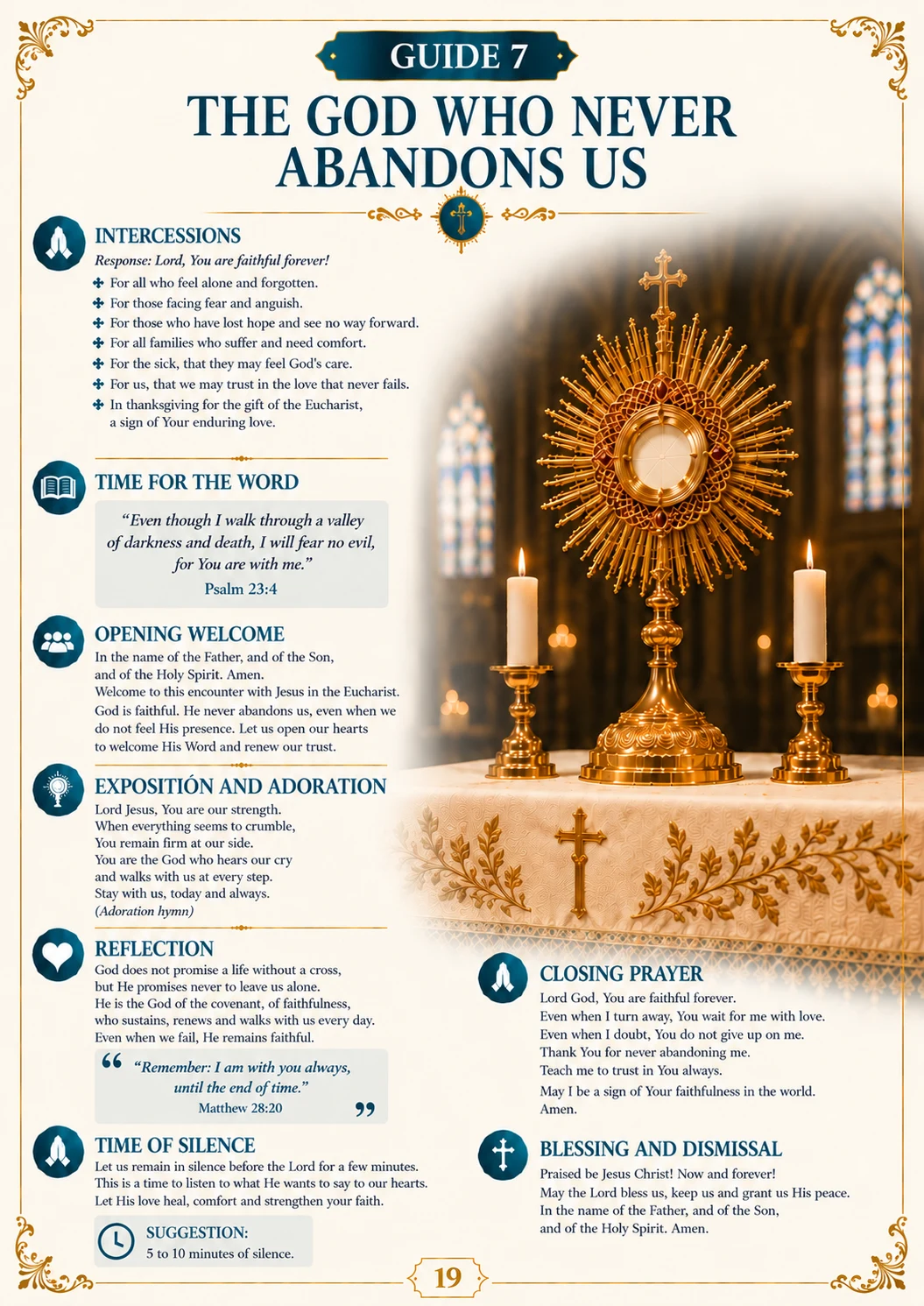 Localized Eucharistic Adoration resource